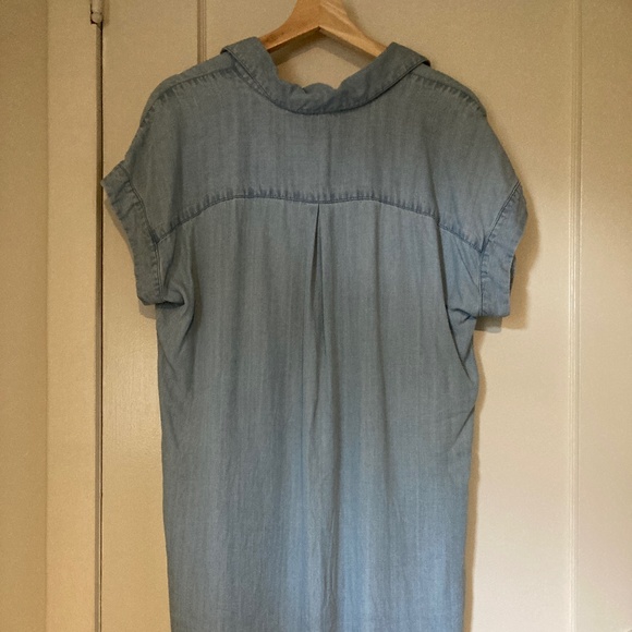 Collared Denim Dress by lovestitch - Picture 4 of 4